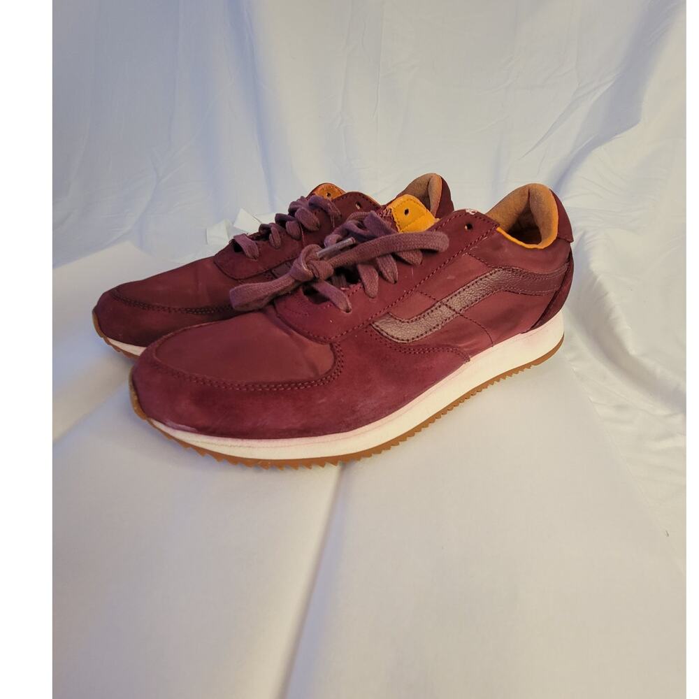 Vans Ultra Cush Burgundy Suede Lace Running Shoes W10.0 M8.5